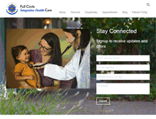 Tablet Screenshot of fullcirclecare.com